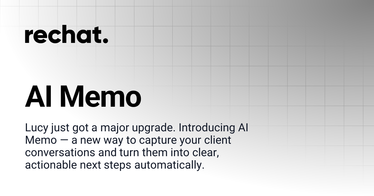AI Memo | Rechat. Help Center